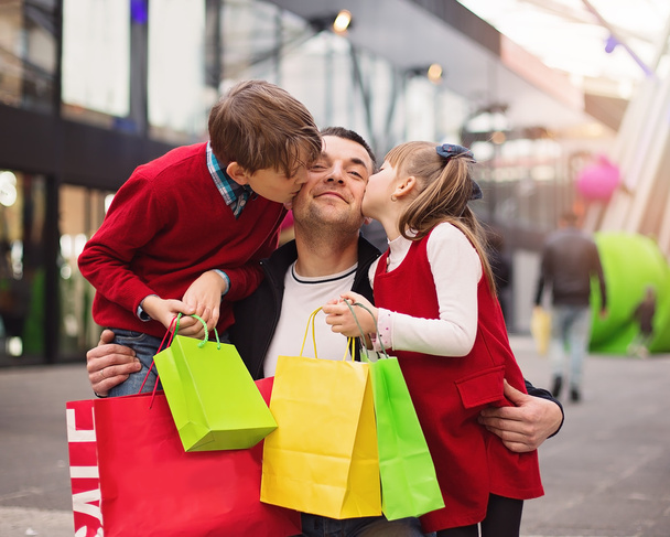 shopping, family concept - Foto, afbeelding
