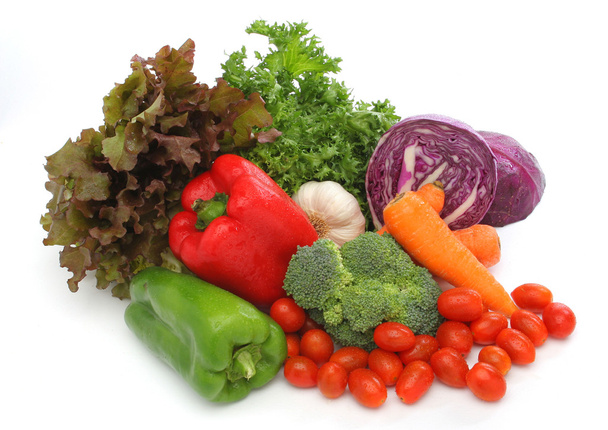 kolorowe grupy świeżych warzyw - Zdjęcie, obraz