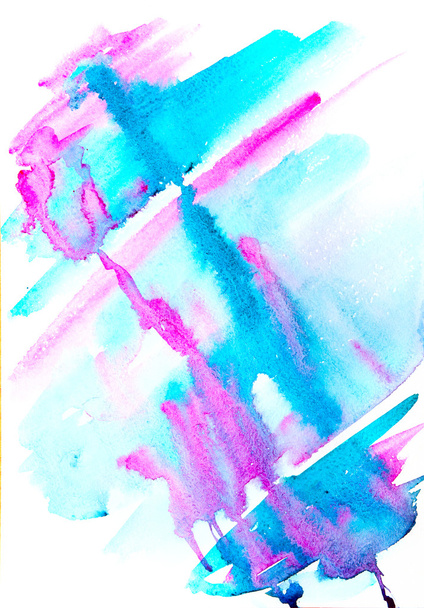 Abstract handpainted watercolor  background - Foto, afbeelding