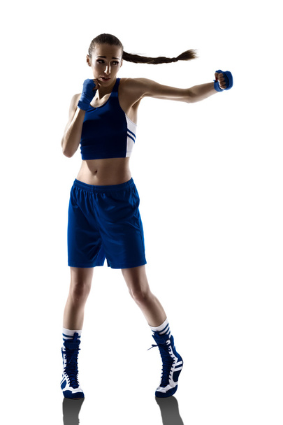 Vrouw Boxer Boksen - Foto, afbeelding
