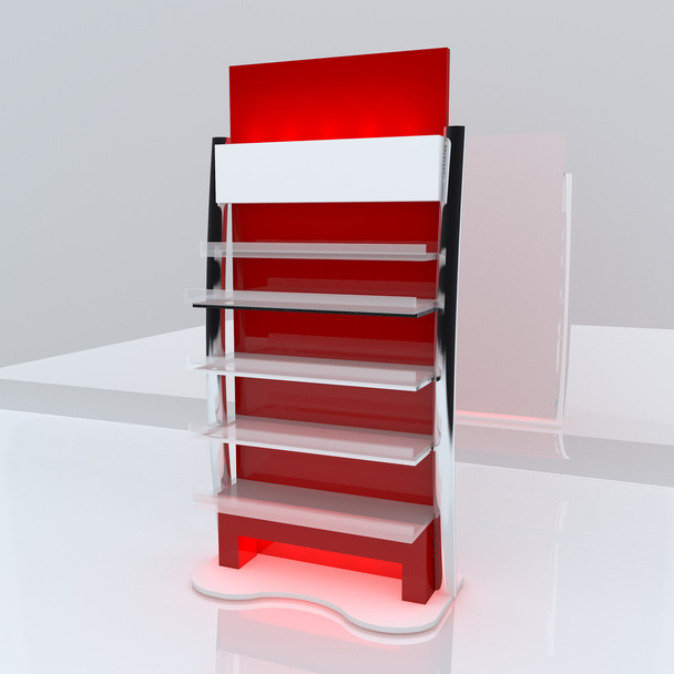 Red shelf - Photo, Image