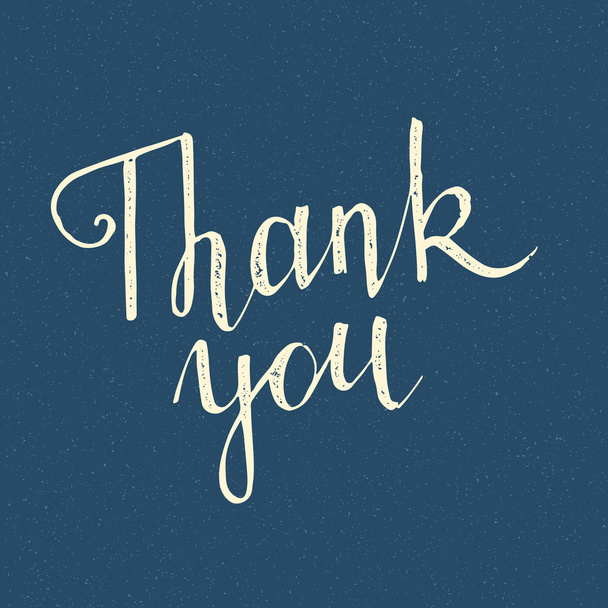 Thank you handwritten lettering - Vector, Image