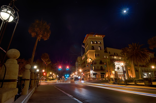 st augustine city street scenes atnight - Photo, Image