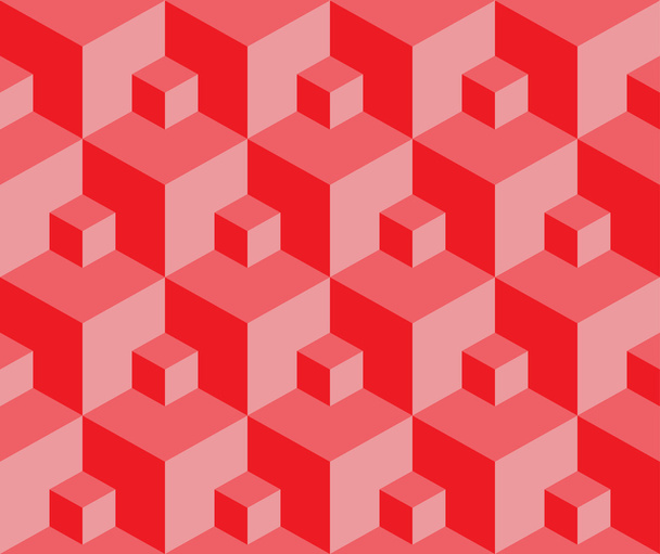 Ábrán látható varrat nélküli mintát 3d kocka - Vektor, kép