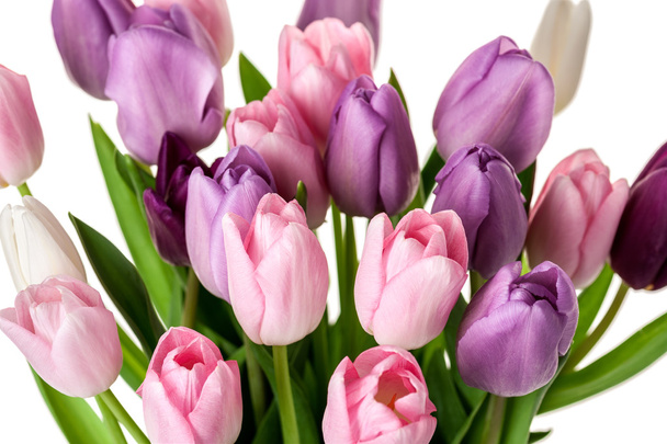 Colorful tulips flowers bouquet - Foto, imagen