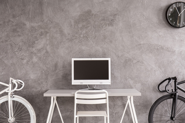 Simple home office in monochromatic style - Valokuva, kuva