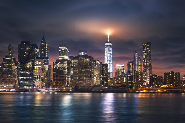 New Yorkin kaupungin valot - Valokuva, kuva