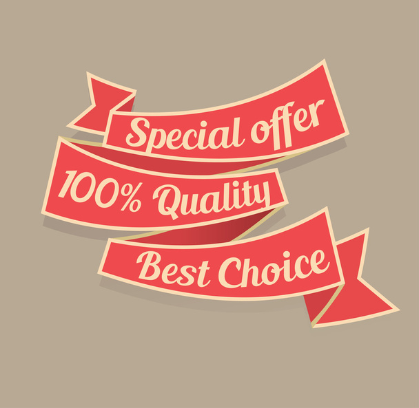 Special offer ribbon. - Vector, afbeelding