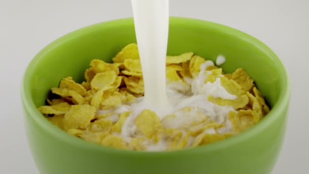 cereals with milk - Footage, Video