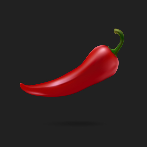 Vector red chilli pepper - Vector, Image