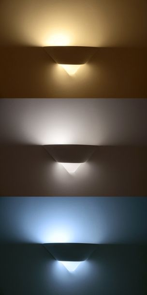 Aplike, üç farklı sıcaklıklarda renk - Fotoğraf, Görsel