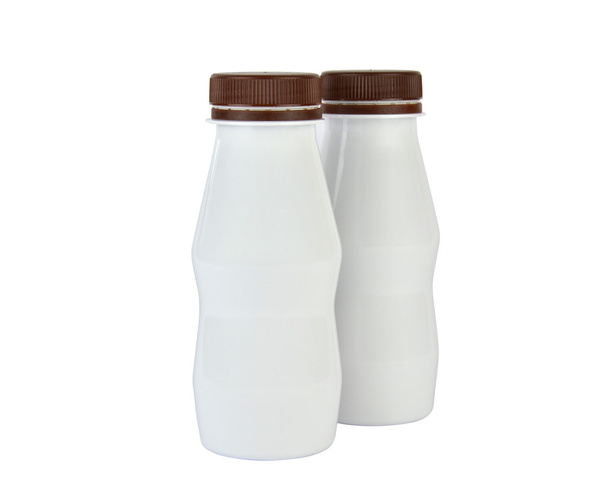 две белые пластиковые бутылки
 - Фото, изображение