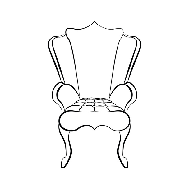 Armchair in Art Deco style - Vecteur, image