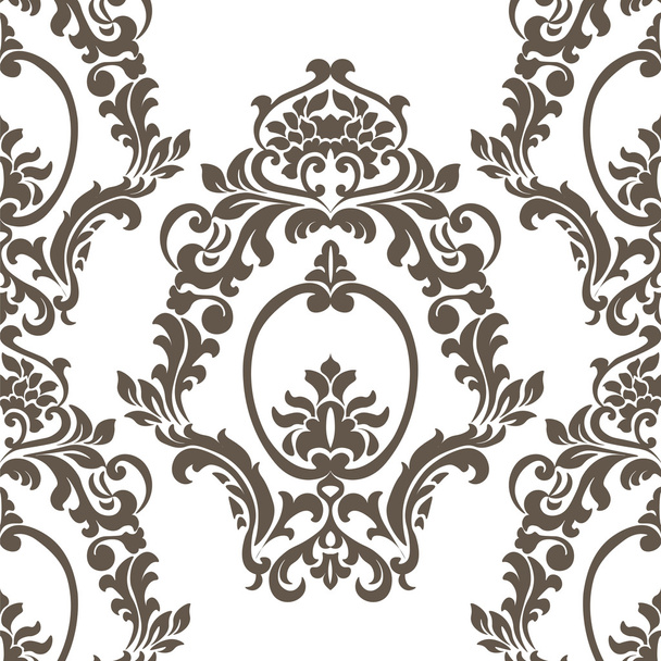 Vector Vintage Damask Pattern ornament Imperial style - Вектор, зображення