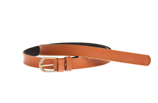 Leather brown belt - Photo, Image