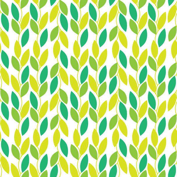 Seamless vector nature pattern with vines and leaves - Vektör, Görsel