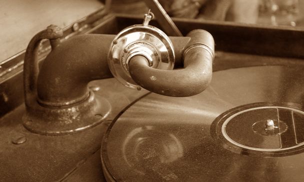 Old gramophone closeup - Photo, Image