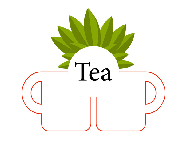 Τσάι φορέα, απομονώνεται - Διάνυσμα, εικόνα