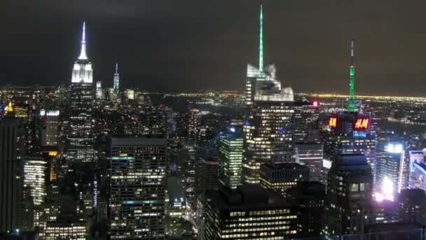 view of Manhattan with Empire State Building - Footage, Video