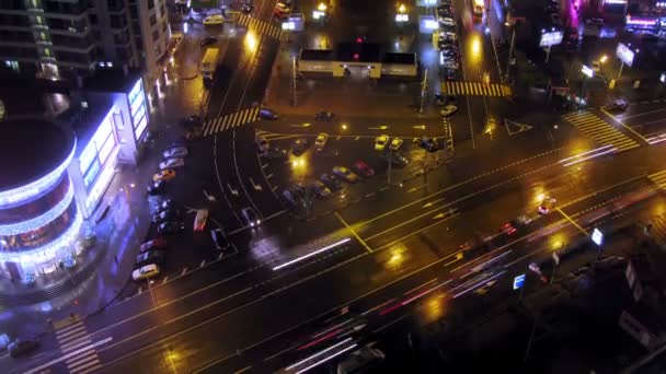 Crosswalk, traffic  near modern buildings - Footage, Video
