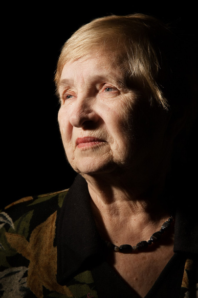 hoş bir yaşlı kadın portresi - Fotoğraf, Görsel