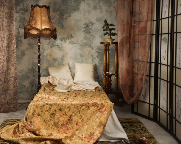 υπνοδωμάτιο στο vintage στυλ - Φωτογραφία, εικόνα
