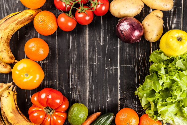 organic vegetables and fruits - Foto, Imagen