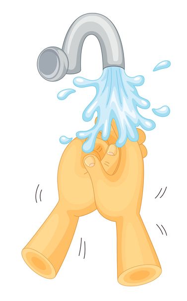 手を洗う - ベクター画像