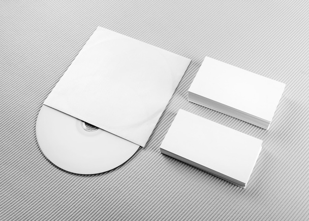 Blank business cards and CD - Photo, Image