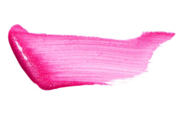 美しいピンクのリップグロス - 写真・画像