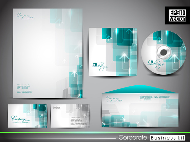 Professional corporate identity kit or business kit. - Vetor, Imagem