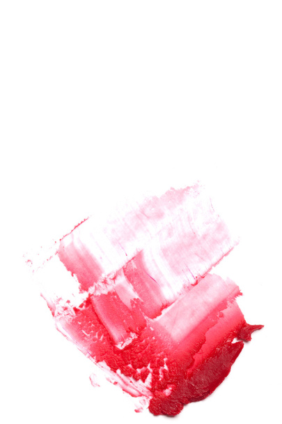 piros rúzs stroke (minta), elszigetelt fehér - Fotó, kép