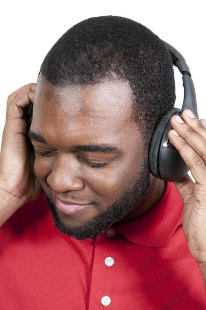 Man listening to Headphones - Foto, Imagen