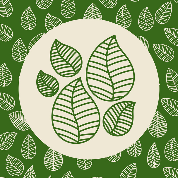 Hintergrunddesign der Blätter - Vektor, Bild