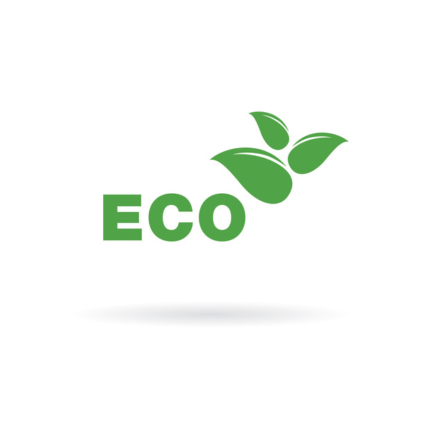Eco logo template design - Vektori, kuva