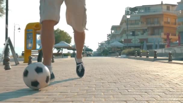 Morning workout with a ball outdoor - Footage, Video