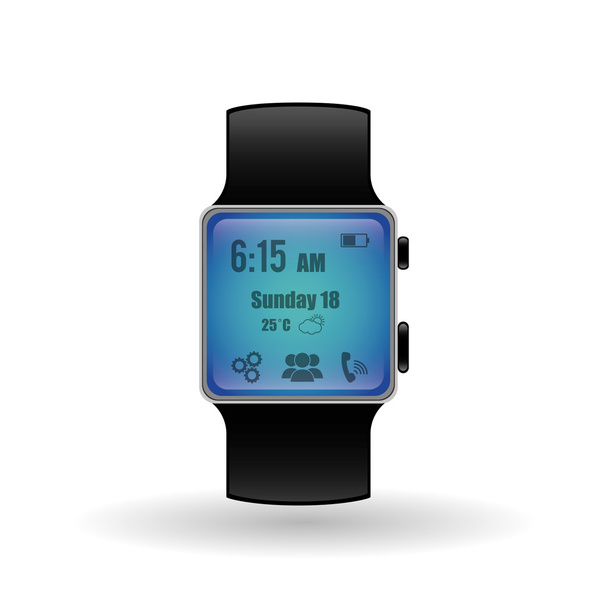 smart watch icon design, vector illustration - Vettoriali, immagini