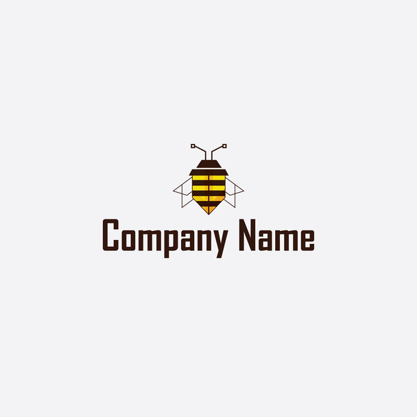 Pszczoła Logo Abstrakcja - Zdjęcie, obraz