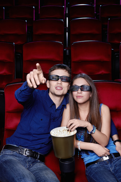 Couple at the cinema - Foto, Imagen