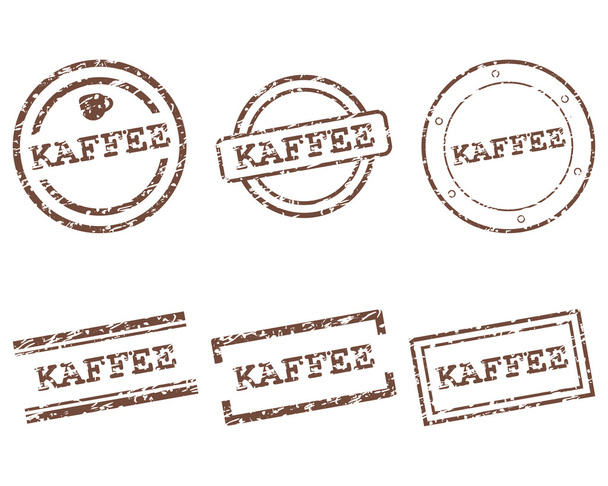 Kaffee stempels - Vector, afbeelding
