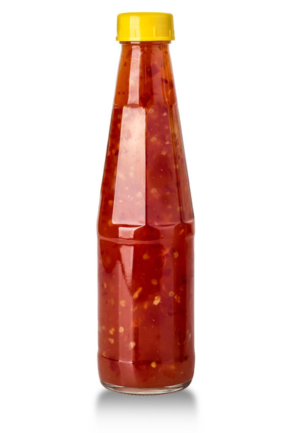 barbecue sauces in glass bottles  - Photo, Image