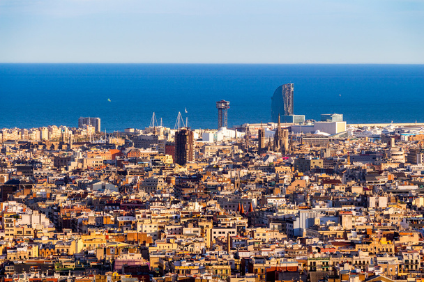 Vista panoramica della città di Barcellona  - Foto, immagini