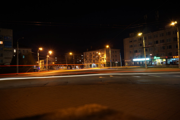 A noite de Lutsk, Volyn, Ucrânia
 - Foto, Imagem