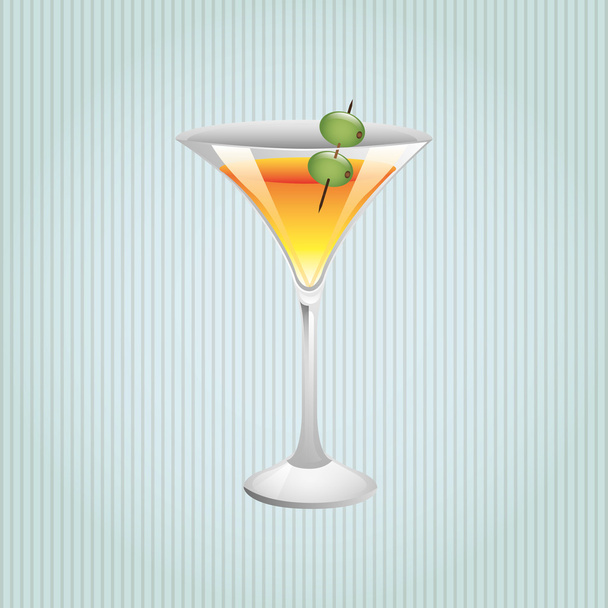beach cocktail design - Vektor, obrázek