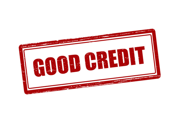 Známka dobrý kredit - Vektor, obrázek