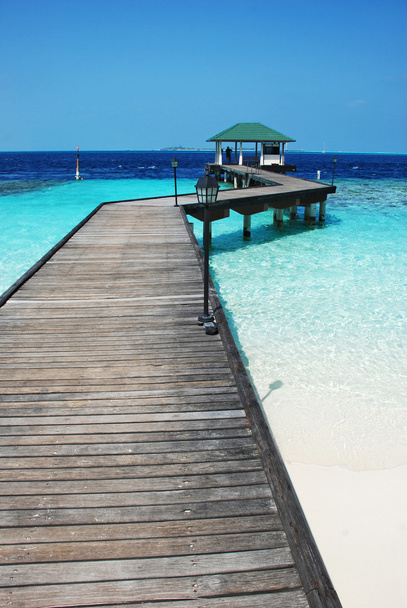 Pier in maldives - Foto, Bild