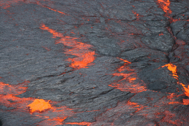溶岩湖の表面 - 写真・画像