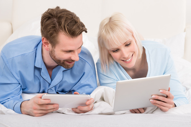 Couple  With Digital Tablets - Photo, Image