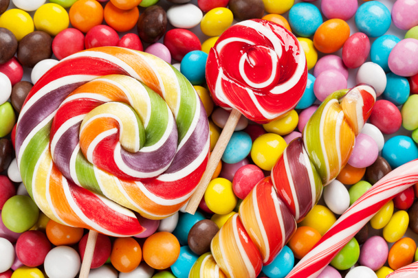 Bonbons colorés et sucettes
 - Photo, image