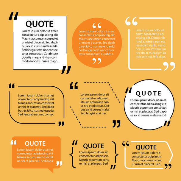 modern quote text template design elements - Vector, Image